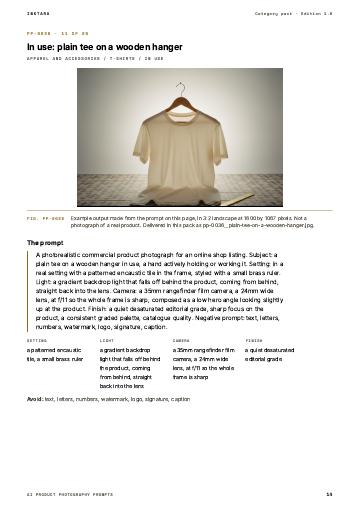 Page 14 of AI Product Photography Prompts: Apparel and Accessories