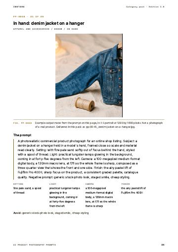 Page 24 of AI Product Photography Prompts: Apparel and Accessories