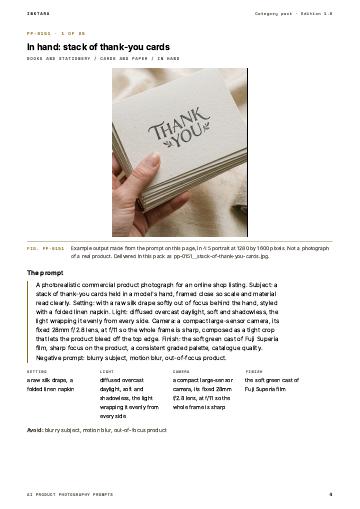 Page 4 of AI Product Photography Prompts: Books and Stationery