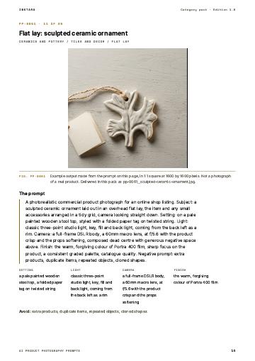 Page 14 of AI Product Photography Prompts: Ceramics and Pottery