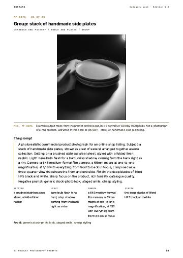 Page 24 of AI Product Photography Prompts: Ceramics and Pottery
