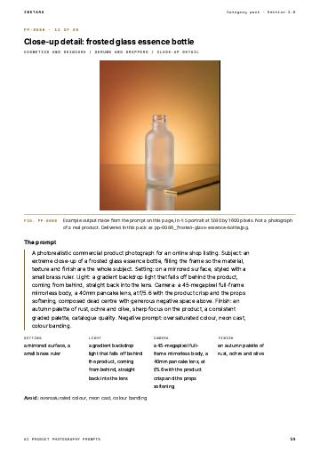 Page 14 of AI Product Photography Prompts: Cosmetics and Skincare