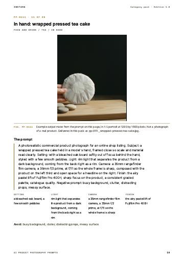 Page 14 of AI Product Photography Prompts: Food and Drink