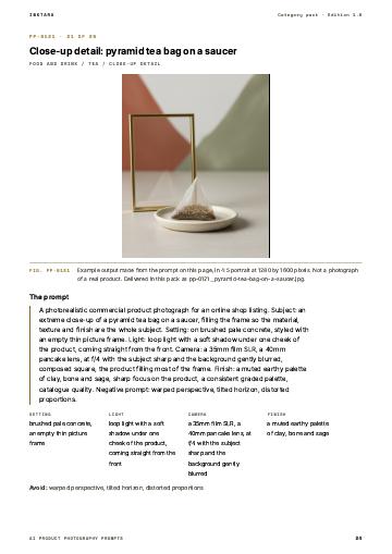 Page 24 of AI Product Photography Prompts: Food and Drink