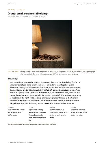 Page 4 of AI Product Photography Prompts: Homeware and Interiors