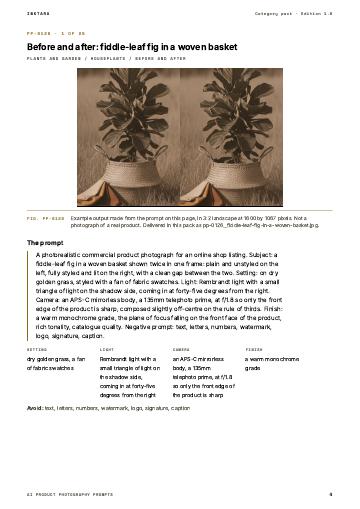 Page 4 of AI Product Photography Prompts: Plants and Garden