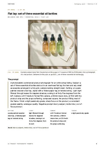 Page 4 of AI Product Photography Prompts: Wellness and Spa