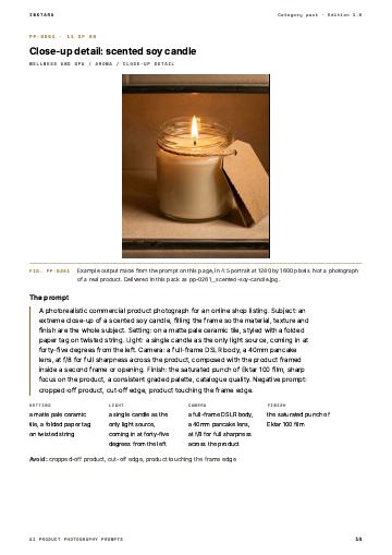Page 14 of AI Product Photography Prompts: Wellness and Spa