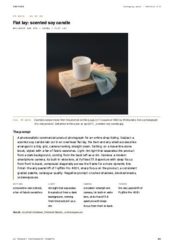 Page 24 of AI Product Photography Prompts: Wellness and Spa