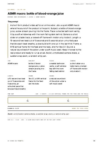 Page 14 of AI Video Ad Prompts: Drinks and Beverages