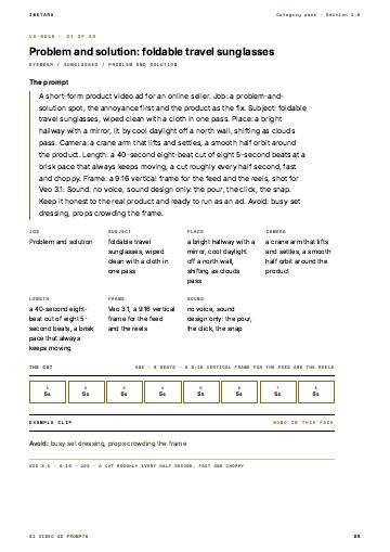 Page 24 of AI Video Ad Prompts: Eyewear