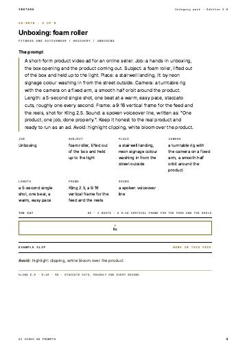 Page 4 of AI Video Ad Prompts: Fitness and Activewear