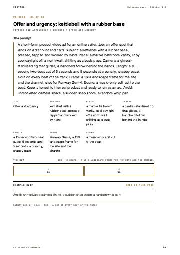 Page 24 of AI Video Ad Prompts: Fitness and Activewear