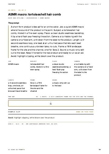 Page 24 of AI Video Ad Prompts: Hair and Styling