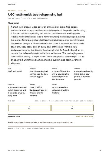 Page 4 of AI Video Ad Prompts: Pet Supplies