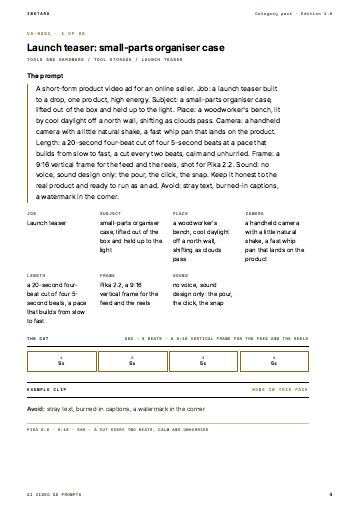 Page 4 of AI Video Ad Prompts: Tools and Hardware