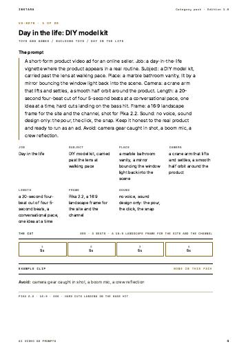 Page 4 of AI Video Ad Prompts: Toys and Games