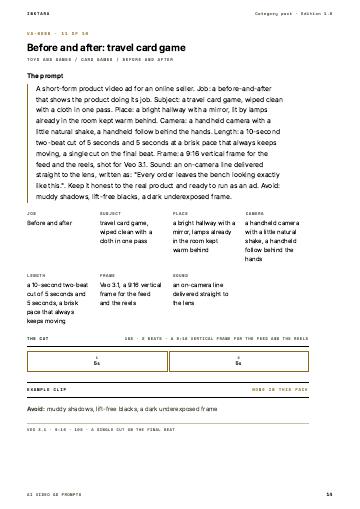 Page 14 of AI Video Ad Prompts: Toys and Games