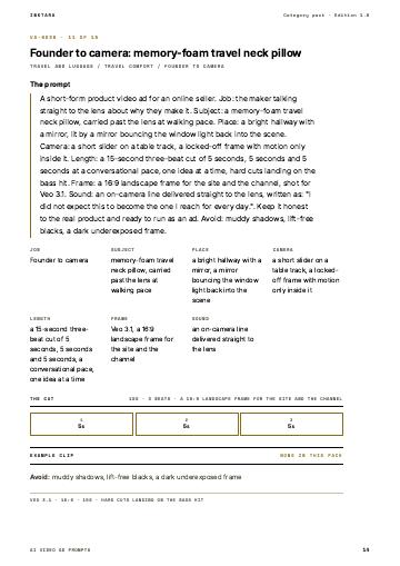 Page 14 of AI Video Ad Prompts: Travel and Luggage
