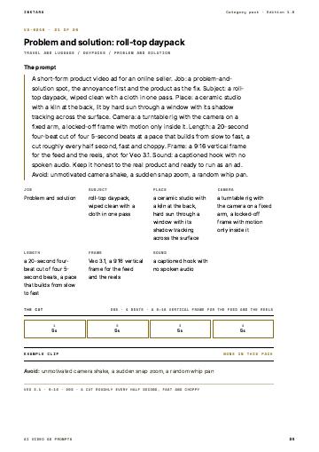 Page 24 of AI Video Ad Prompts: Travel and Luggage