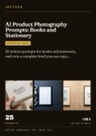 Cover of AI Product Photography Prompts: Books and Stationery