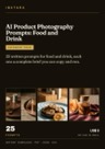 Cover of AI Product Photography Prompts: Food and Drink