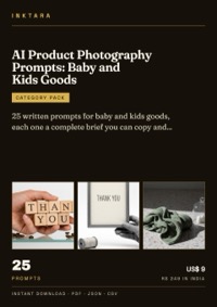 Cover of AI Product Photography Prompts: Baby and Kids Goods