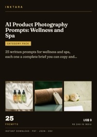 Cover of AI Product Photography Prompts: Wellness and Spa