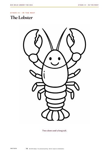 Inner page 14 of Big Bold Colouring: Under the Sea