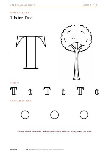 Inner page 24 of A to Z, Trace and Colour